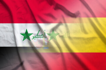 Iraq and Spain political flag transborder negotiation ESP IRQ