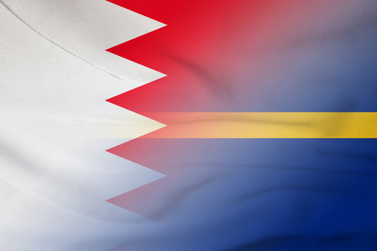 Bahrain and Nauru national flag international negotiation NRU BHR