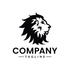 logo lion concept for a marketing company.  perfect lion head design.