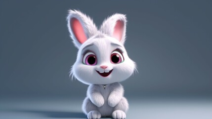 Obraz premium A cute cartoon pig character Ai Generative