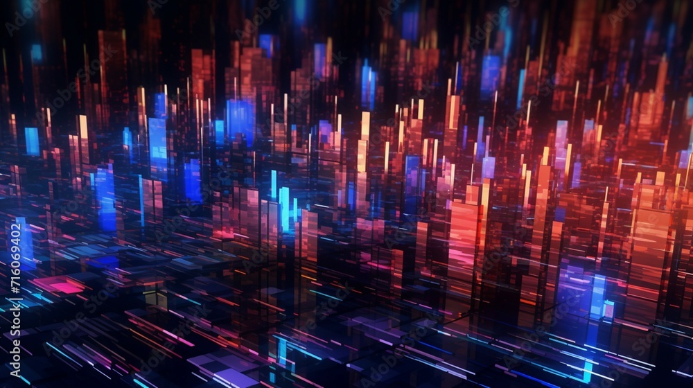 Aufkleber a nice abstract digital background ai generative