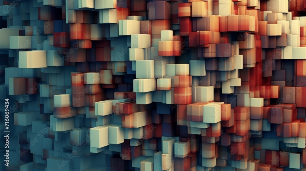 Poster a nice abstract digital background ai generative
