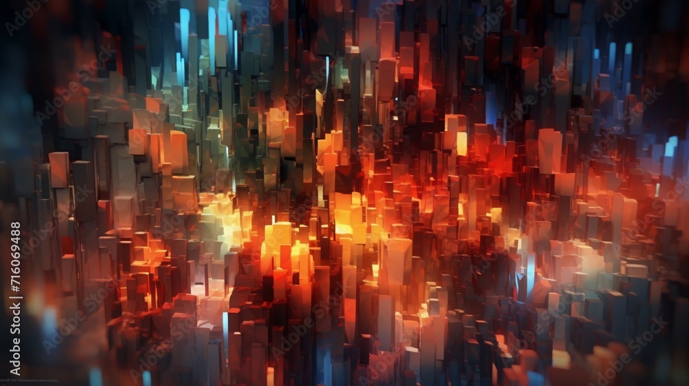 Poster a nice abstract digital background ai generative