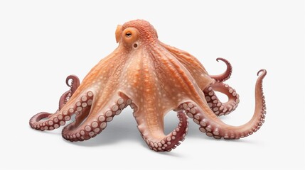 octopus isolated on white background Ai Generative