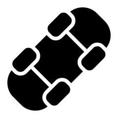 skateboard glyph icon