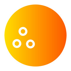 bowling ball gradient icon