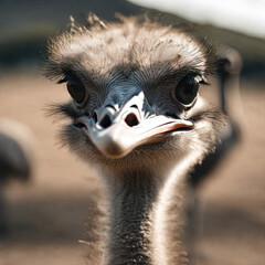 Close -up ostrich