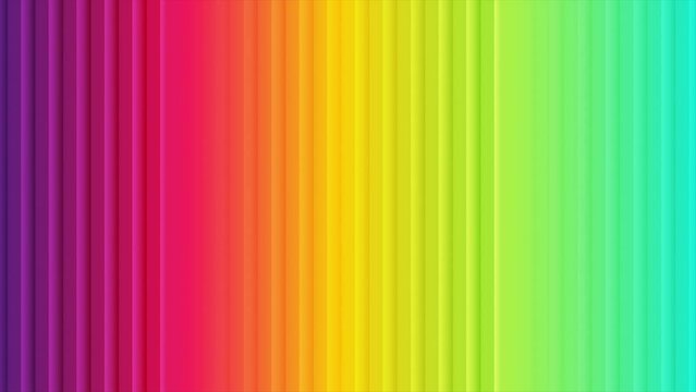 Multicolored minimal stripes abstract luminous tech background. Seamless looping geometric motion design. Video animation Ultra HD 4K 3840x2160