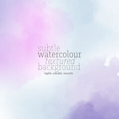 Subtle Watercolor Textured Background With a Soft Blend of Pastel Colors