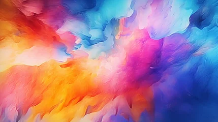 Photo sur Plexiglas Mélange de couleurs Abstract Water color Brush Strokes Ai Generative