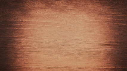 Wood texture background mixed with solar effects with dark reddish-brown gradient.