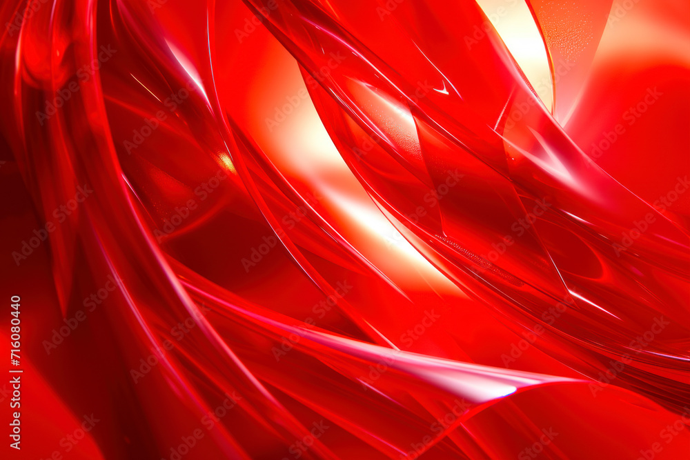 Poster red abstract background. dynamic shapes composition.