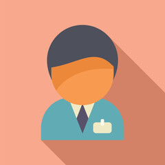 Vitae trade hr icon flat vector. Review crew deal. Career job business