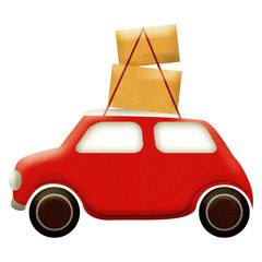 車イラスト｜引っ越し