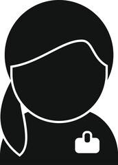 Staff time review icon simple vector. Crew deal. Worker expertise vitae