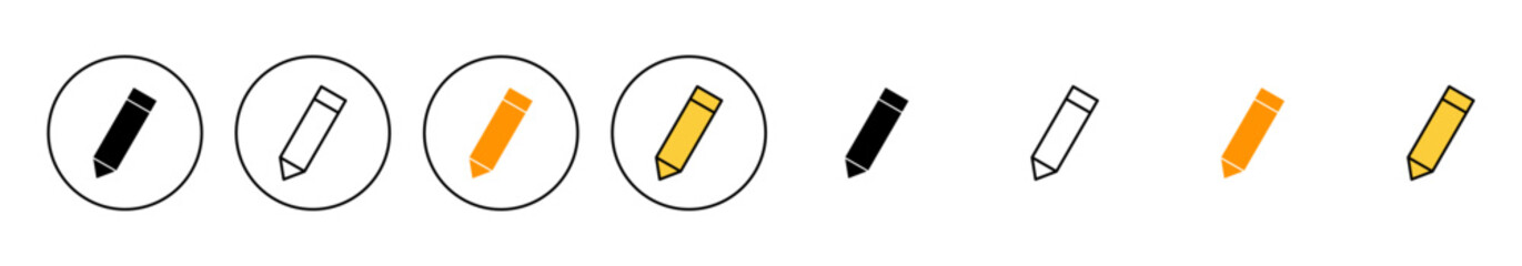 Pencil icon set vector. pen sign and symbol. edit icon vector