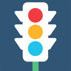 traffic light, icon