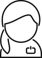 Staff time review icon outline vector. Crew deal. Worker expertise vitae