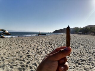 net on the beach