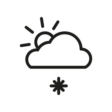 Weather icon. Vector illustration. EPS 10.