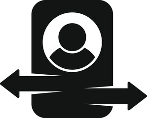 Ambiguity icon simple vector. Data confused. Lost question block