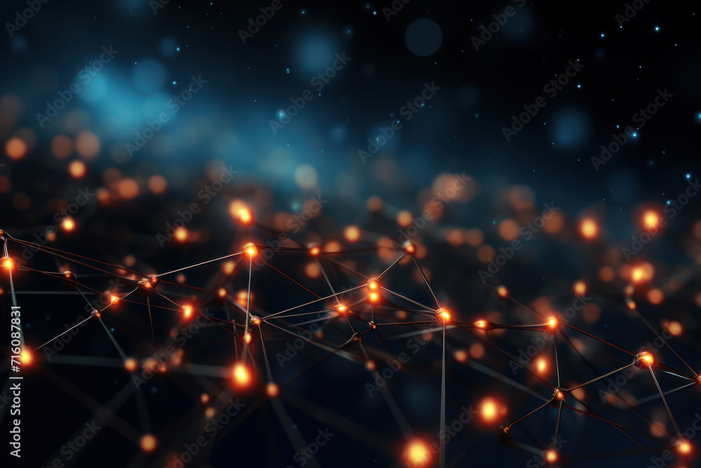 Poster a network of stars connected by luminous lines, representing the universal web of trust and reliabil