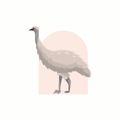 cute forest animal character drawing in cartoon style. Ideal children's design, for fabric, wrapping, textiles, wallpaper, clothing