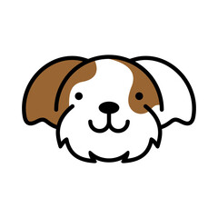 Dog Head Vector Logo Design Template
