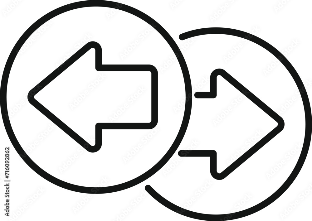 Poster choice report icon outline vector. sign object. report grid box