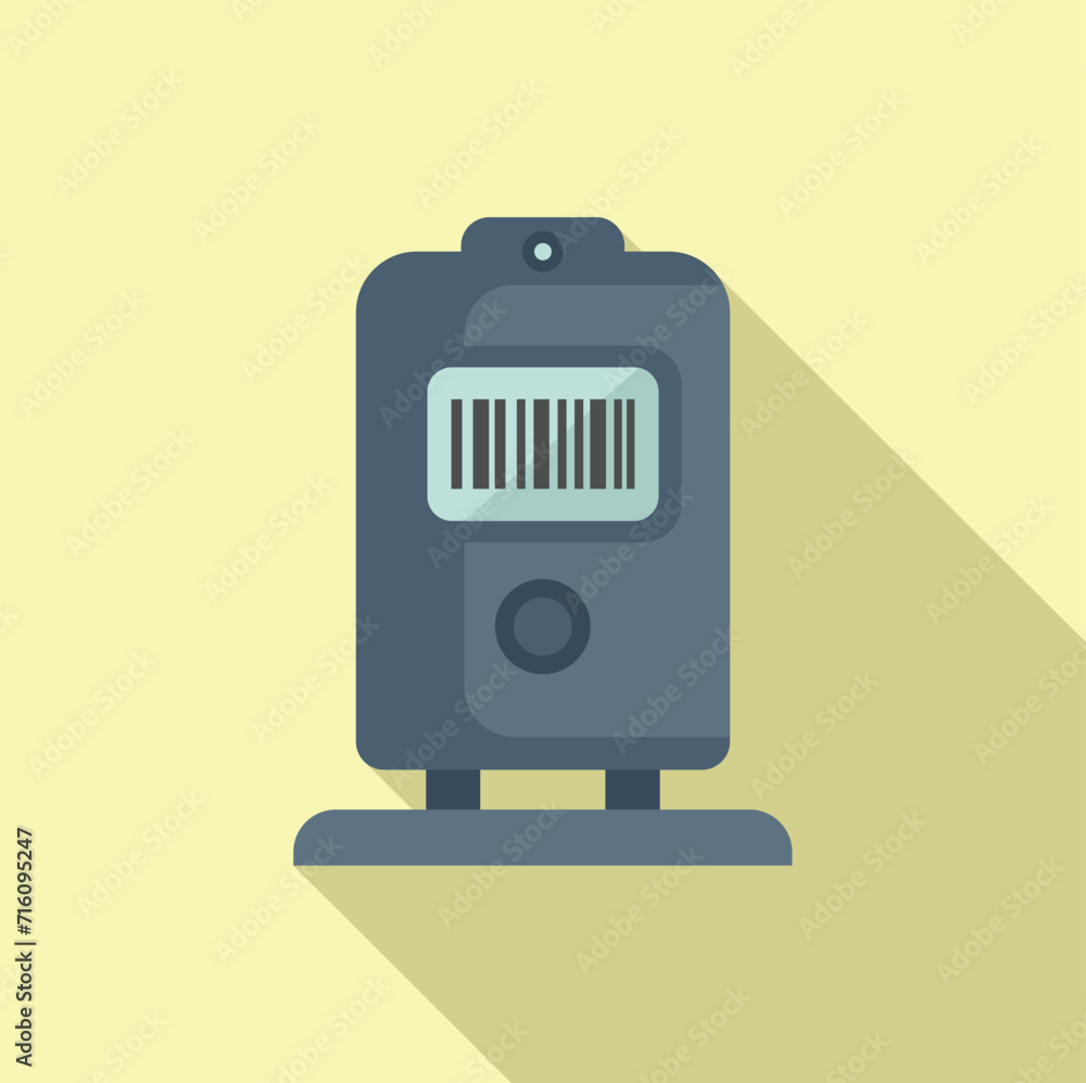 Aufkleber ticket label app icon flat vector. quick sign response. scan smart