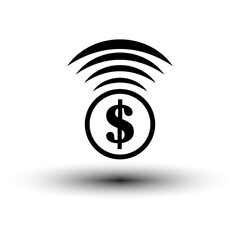 Coin icon. Vector illustration. EPS 10.