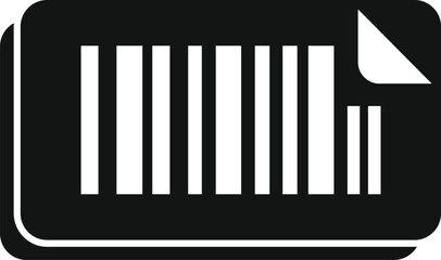 Bar code icon simple vector. Scan new product. Sign design city