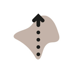 Arrow composition icon. Vector illustration. EPS 10.