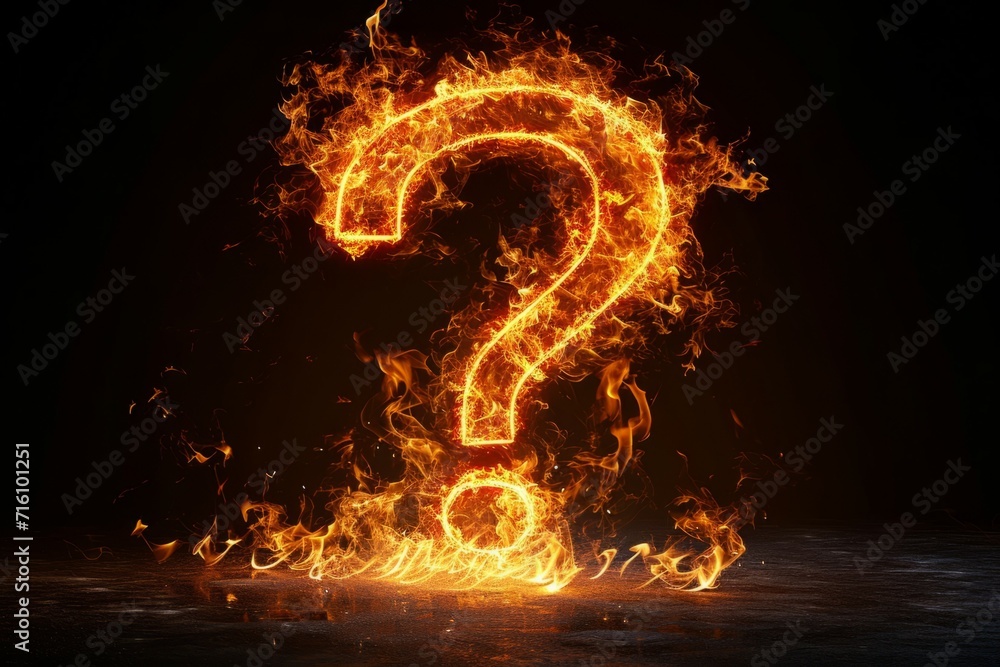 Poster abstract question mark, conceptual symbol. background with selective focus and copy space
