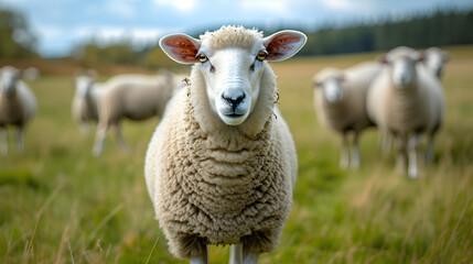 Obraz premium Sheep looking at the camera