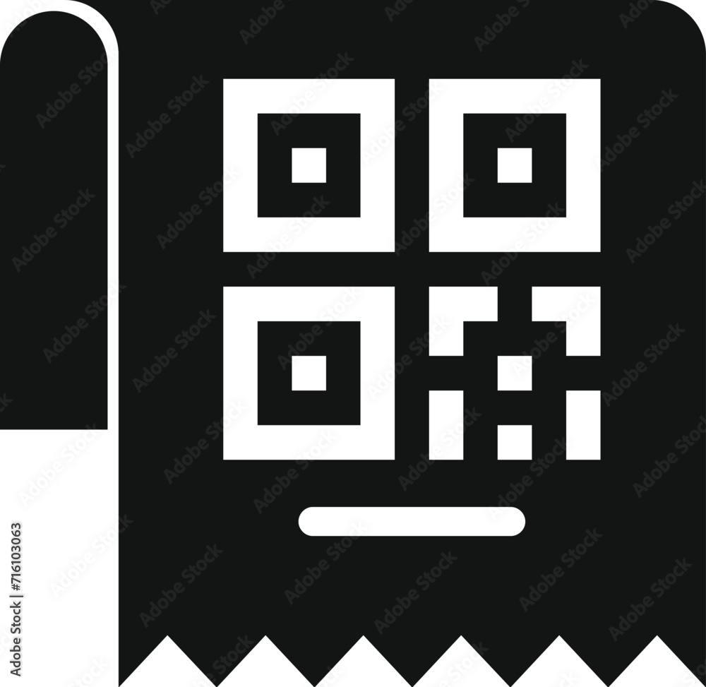 Aufkleber scan paper device icon simple vector. smart bar. digital connection activity