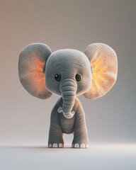 Elephant Cartoon Isolated