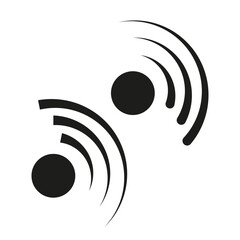 Geometric symbol, icon. WiFi signal. Vector illustration. EPS 10.