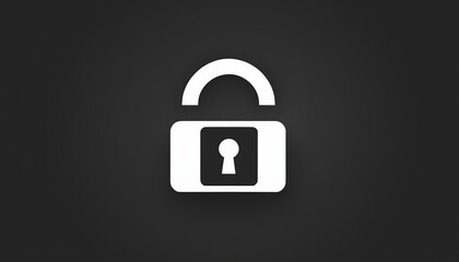 Stylish Vector Illustration of a Lock Icon