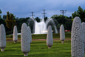 View of the Field of Corn at the Sam and Eulalia Frantz Park, Dublin, Ohio