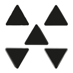 Grunge Triangle Shape. Vector illustration. EPS 10.