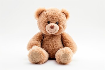 Obraz premium Cute teddy doll isolated on white background