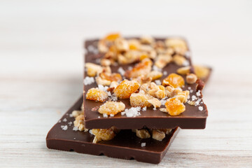 Nutty chocolate bars