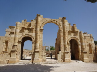 Fototapeta na wymiar ヨルダン・ジェラシュのローマ遺跡