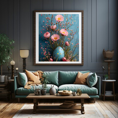 Spring Floral Trends, Easter Decor Delights, Stylish Living Ideas, Comfortable Home Spaces.