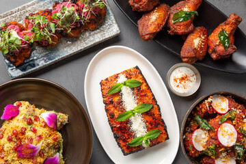 Table of Indian apeptizers