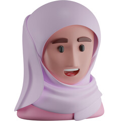 Hijab 3D Icon