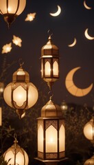 Obraz premium Ramadhan background or design ramadhan