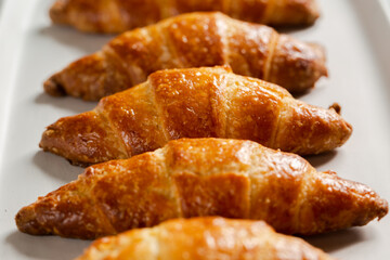 Row of croissants