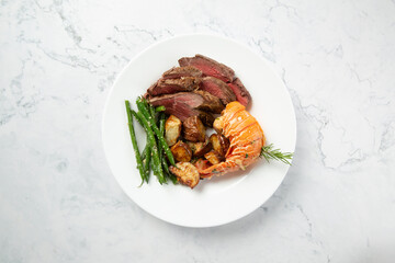 Surf and turf plate